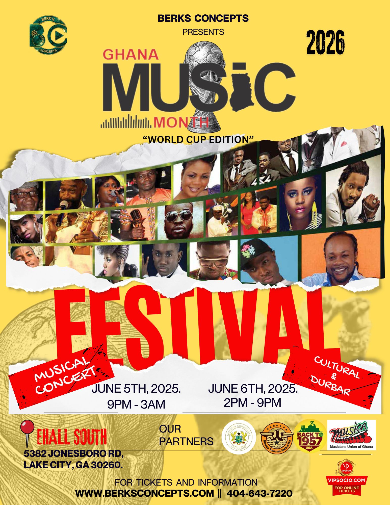 Ghana Music Month 2026 World Cup Edition Festival Flyer