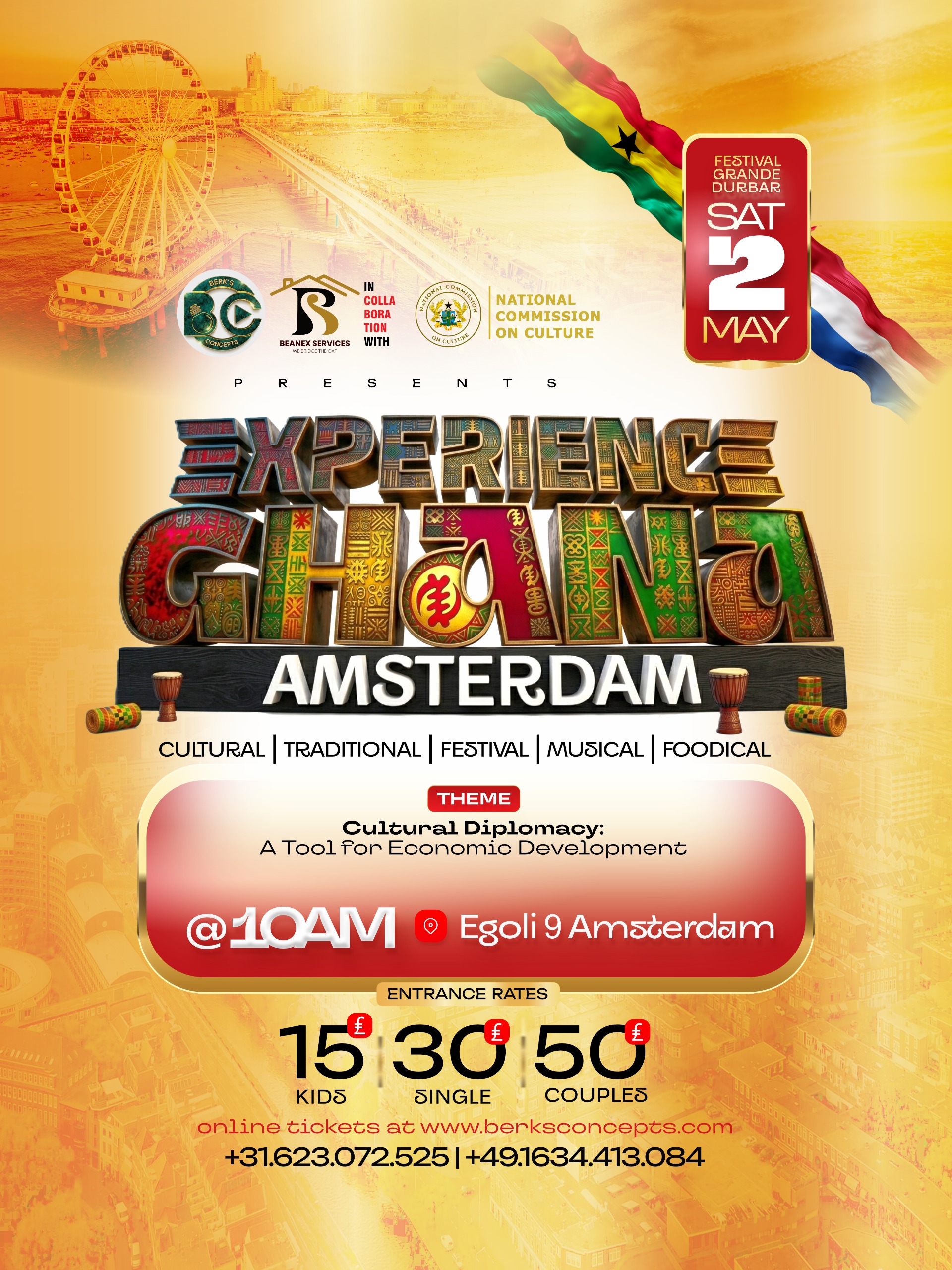 Experience Ghana Amsterdam – Festival Grande Durbar Flyer